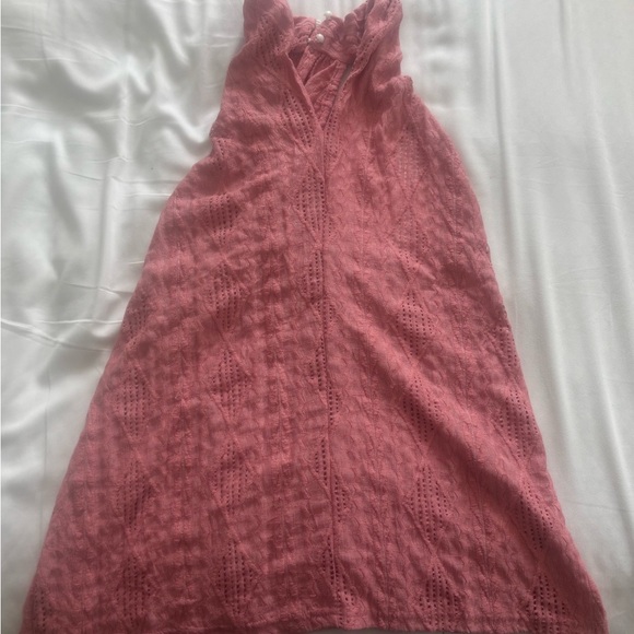 None Tops - Pink Textured Knit Top